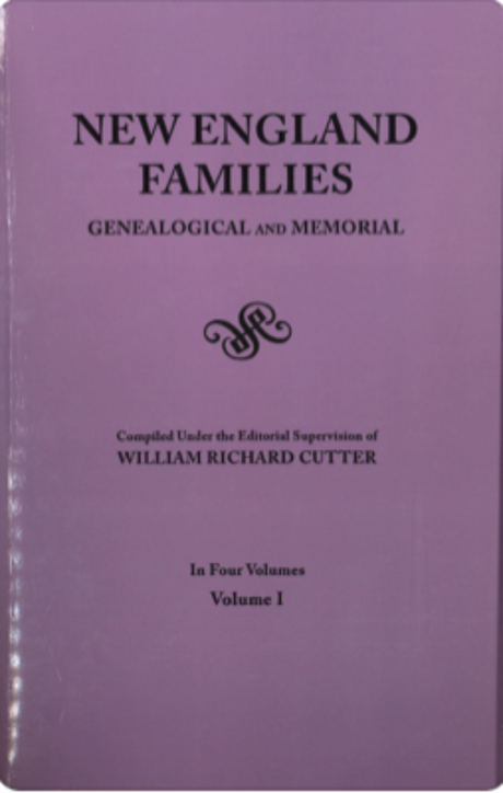 New England Families, Genealogical and Memorial [4 volumes]