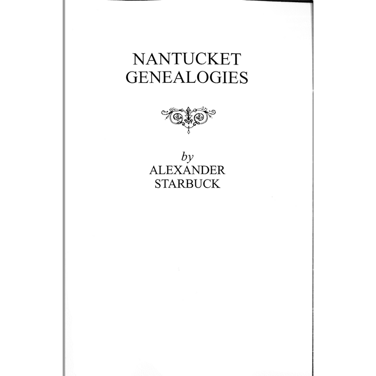 Nantucket Genealogies