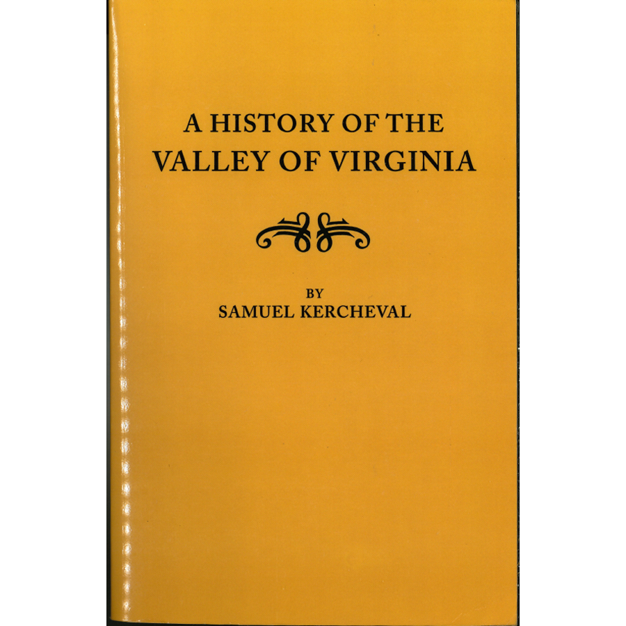 A History of the Valley of Virginia