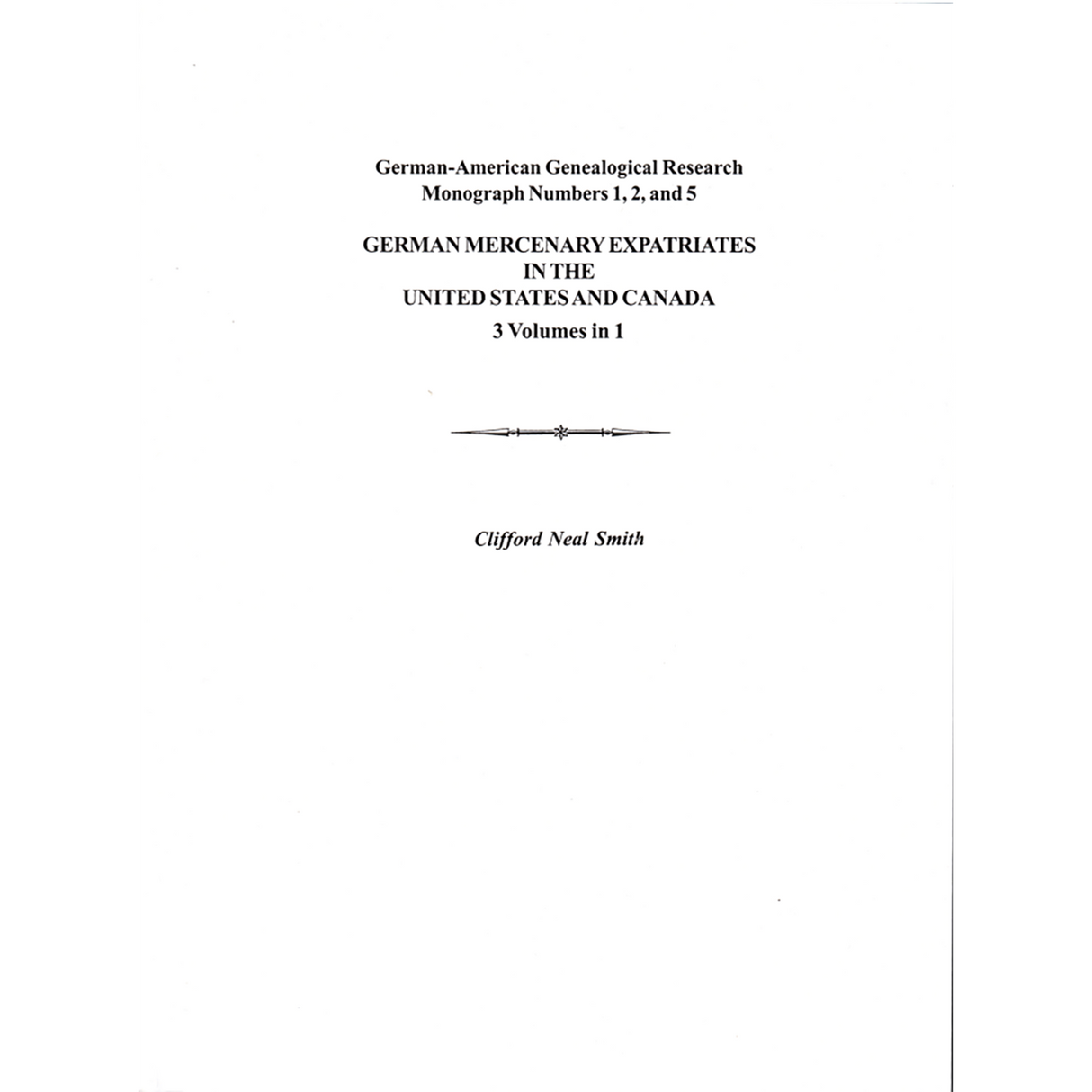 German Mercenary Expatriates in the U.S. and Canada Following the American Revolution