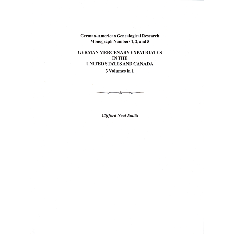 German Mercenary Expatriates in the U.S. and Canada Following the American Revolution