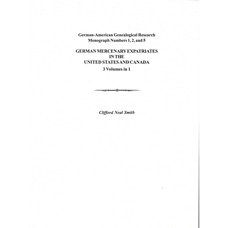 German Mercenary Expatriates in the U.S. and Canada Following the American Revolution