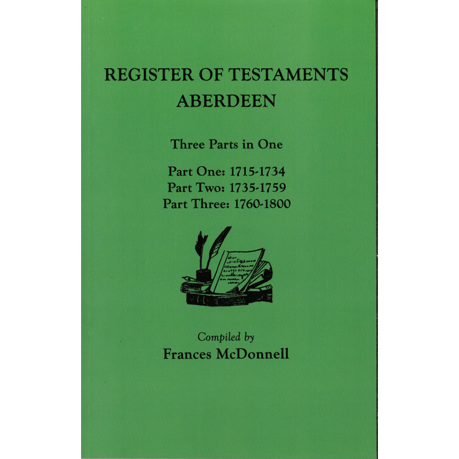 The People of Scottish Burghs: Register of Testaments Aberdeen, 1715-1800