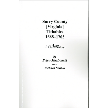 Surry County [Virginia] Tithables, 1668-1703