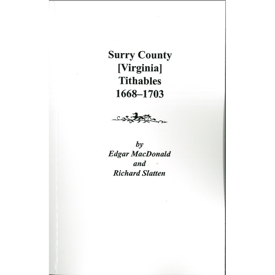 Surry County [Virginia] Tithables, 1668-1703