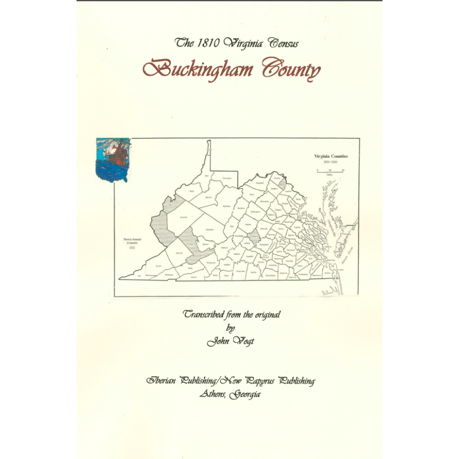Buckingham County, Virginia 1810 Census