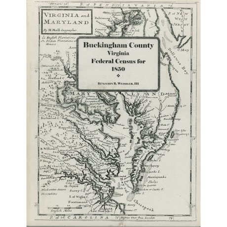 Buckingham County, Virginia 1850 U.S. Census