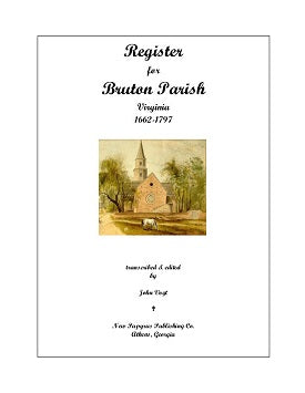 Bruton Parish, Virginia Register, 1662-1797