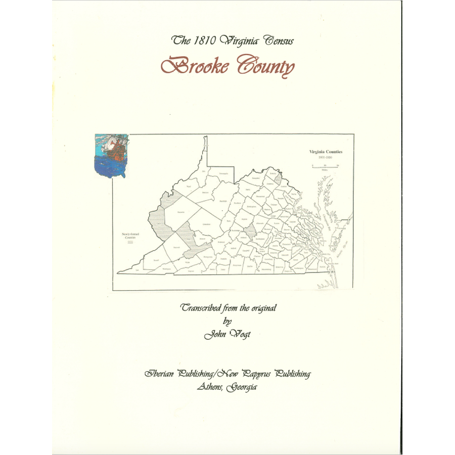 Brooke County, [West] Virginia 1810 Substitute Census