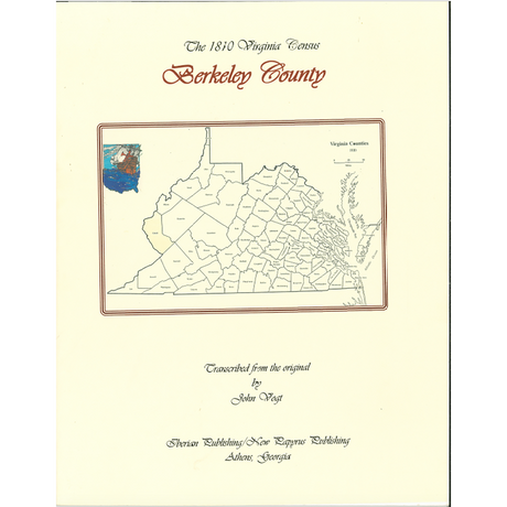 Berkeley County, [West] Virginia 1810 Census