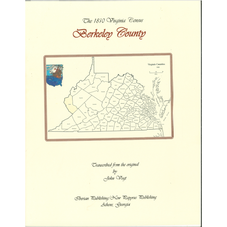 Berkeley County, [West] Virginia 1810 Census