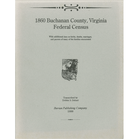 The 1860 Federal Census for Buchanan County, Virginia