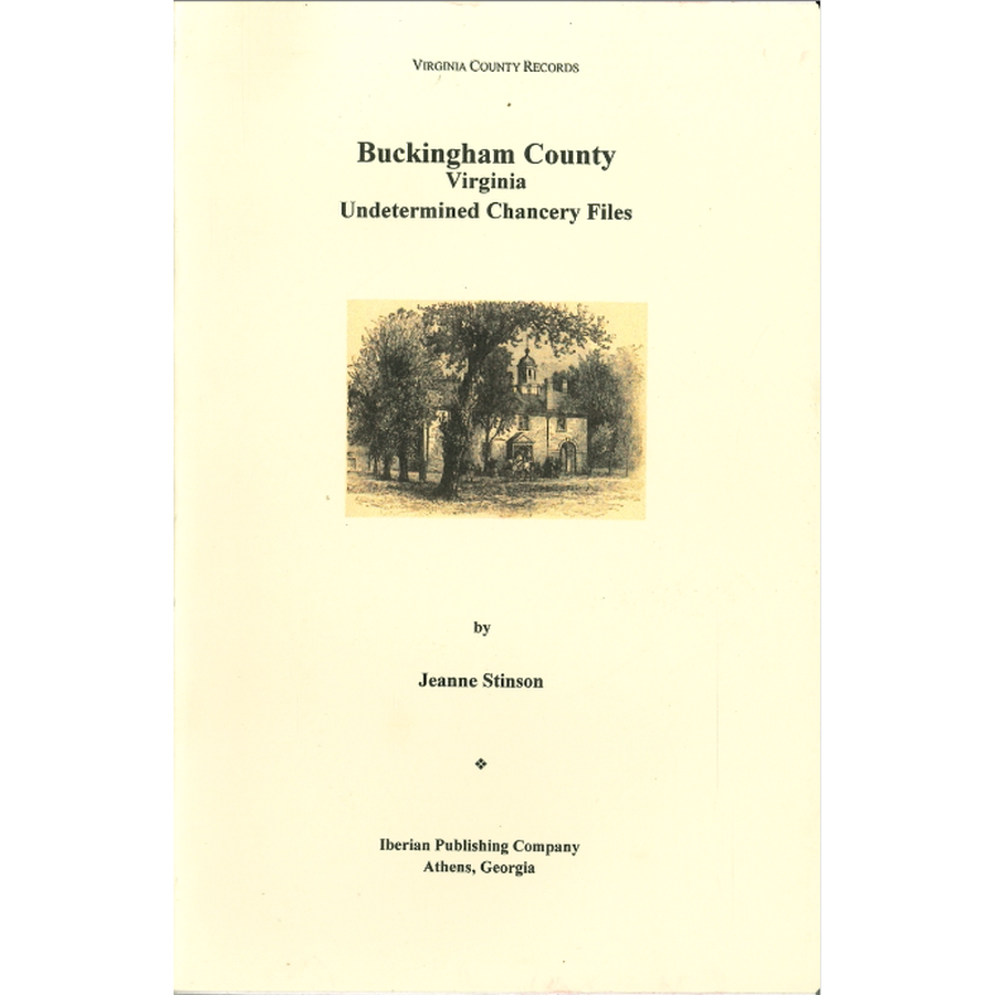 Buckingham County, Virginia Undetermined Chancery Files Index
