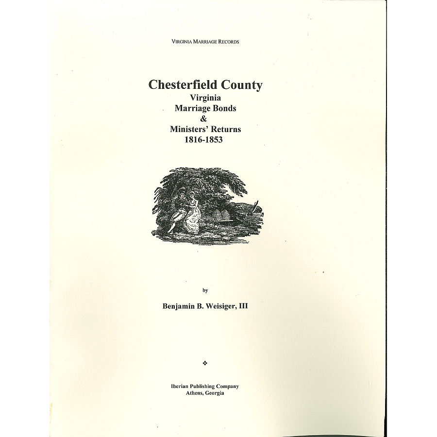 Chesterfield County, Virginia Marriages, 1816-1853