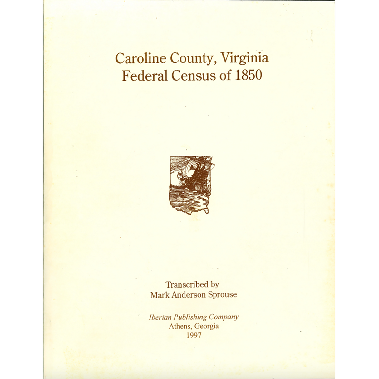 1850 Caroline County, Virginia Census