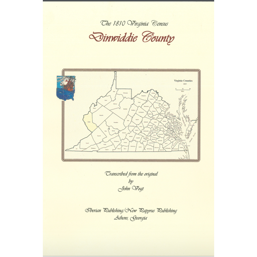 Dinwiddie County, Virginia 1810 Census