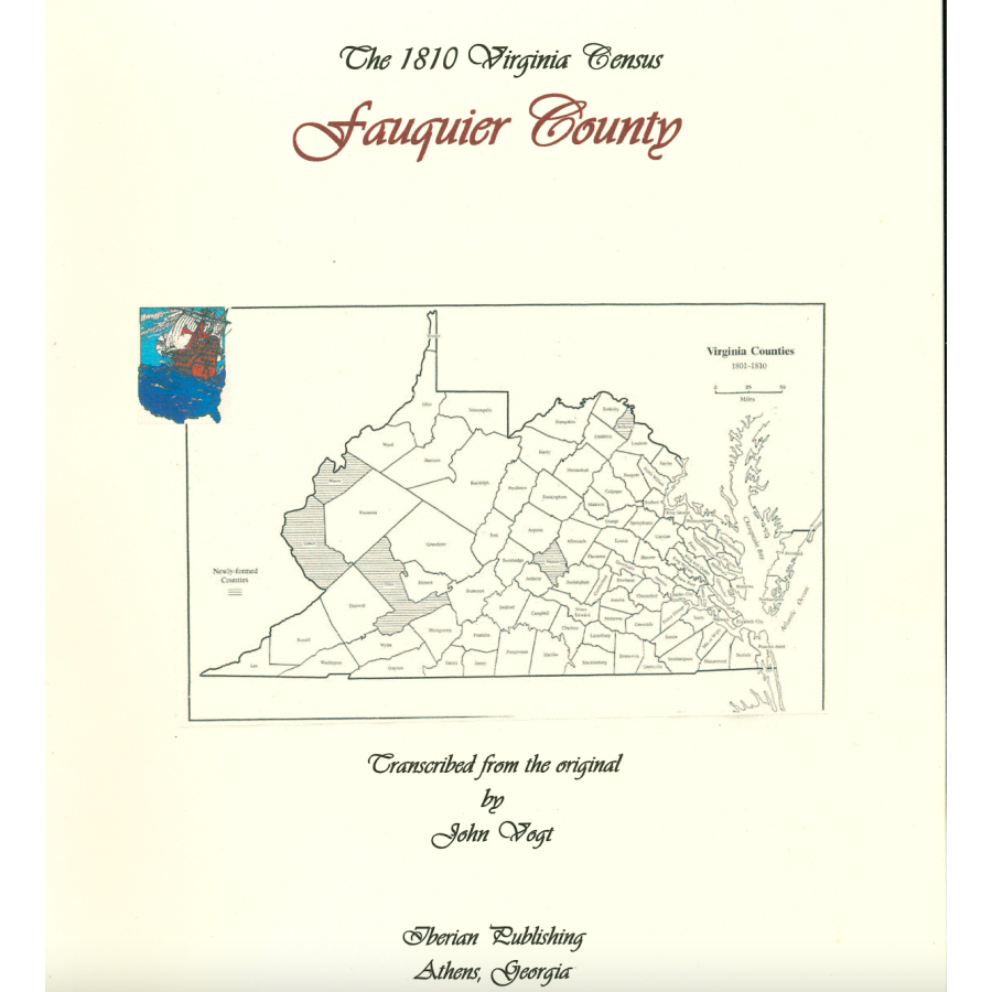 Fauquier County, Virginia 1810 Federal Census: A Transcription