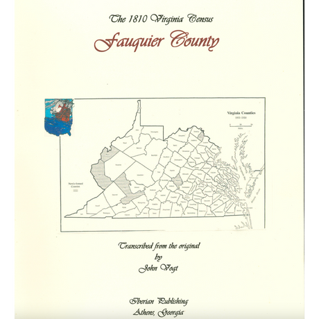 Fauquier County, Virginia 1810 Federal Census: A Transcription