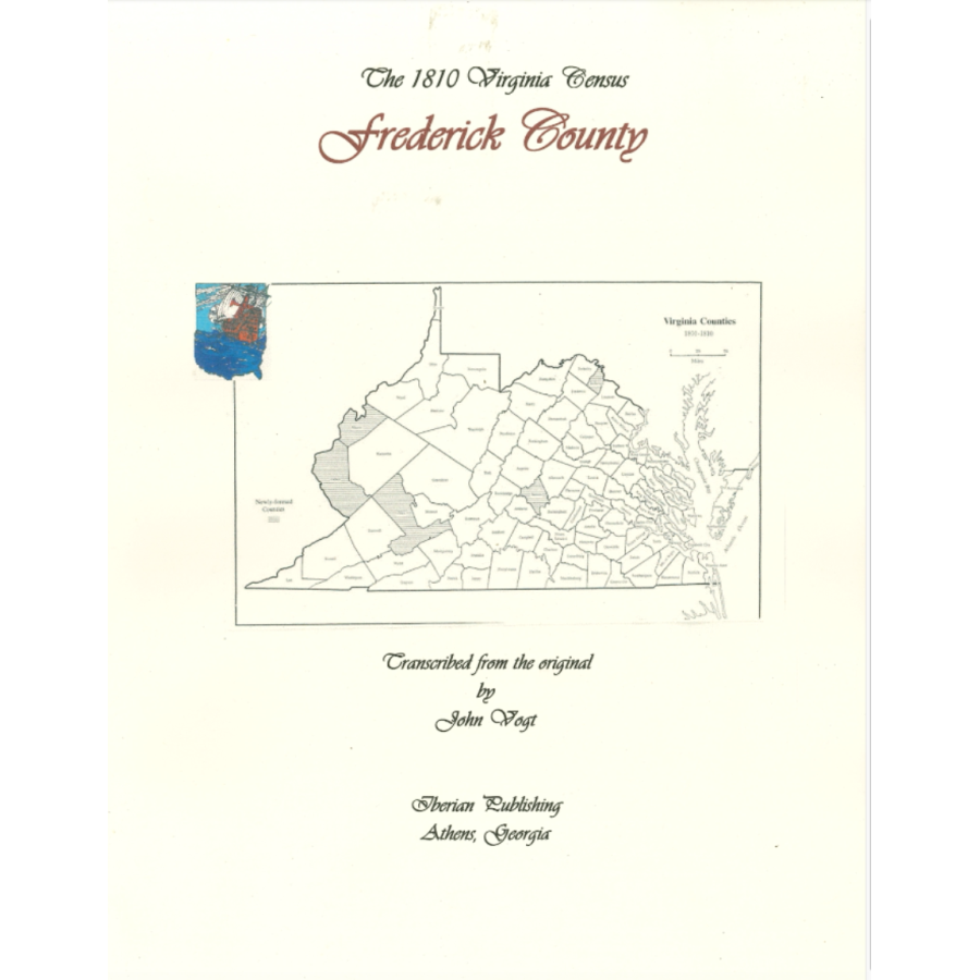 Frederick County, Virginia 1810 Federal Census: A Transcription