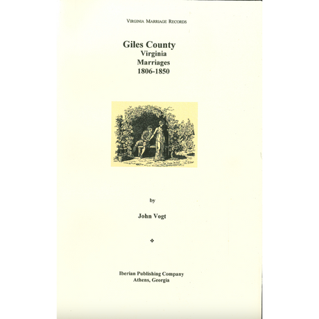 Giles County, Virginia Marriages, 1806-1850