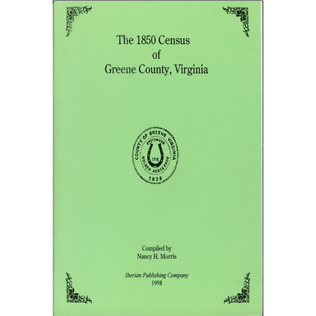 The 1850 Census of Greene County, Virginia
