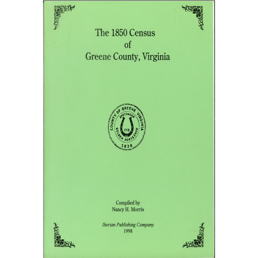 The 1850 Census of Greene County, Virginia