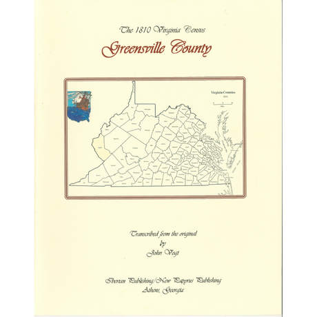 Greensville County, Virginia 1810 Census