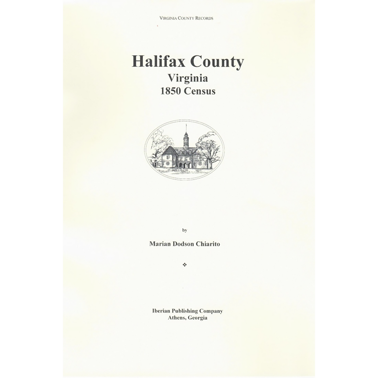 1850 Halifax County, Virginia Census