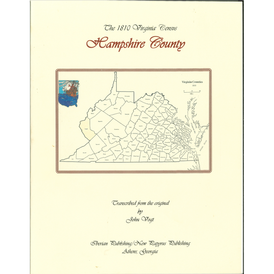 Hampshire County, [West] Virginia 1810 Federal Census: A Transcription with index