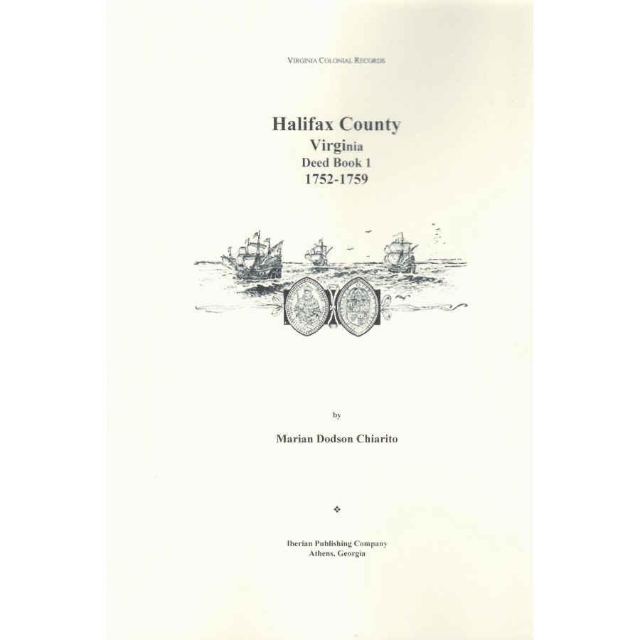 Halifax County, Virginia, Deed Book 1, 1752-1759