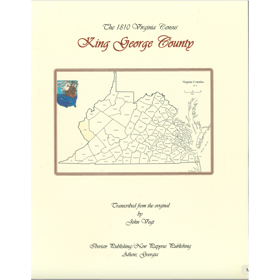 King George County, Virginia 1810 Census
