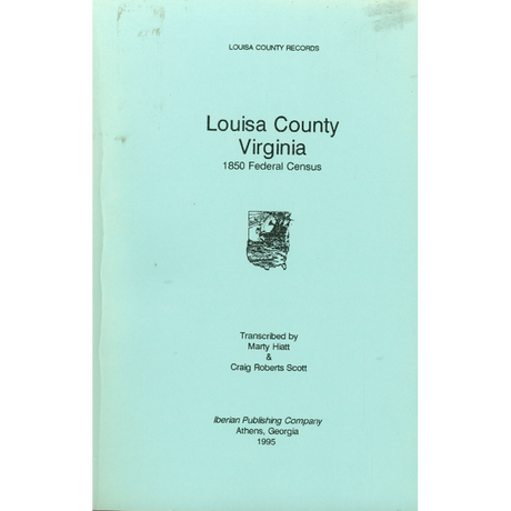 Louisa County, Virginia 1850 Federal Census