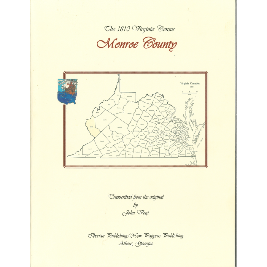 Monroe County, [West] Virginia 1810 Census