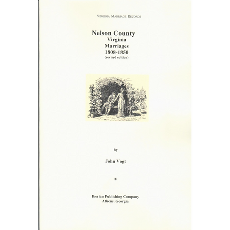 Nelson County, Virginia Marriages 1808-1850