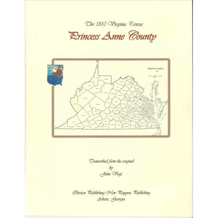 Princess Anne County, Virginia 1810 Federal Census: A Transcription