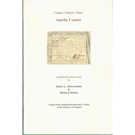 Amelia County, Virginia Revolutionary "Publick" Claims