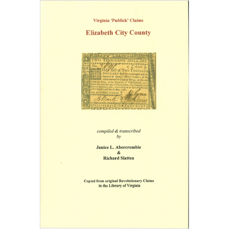 Elizabeth City County, Virginia Revolutionary "Publick" Claims
