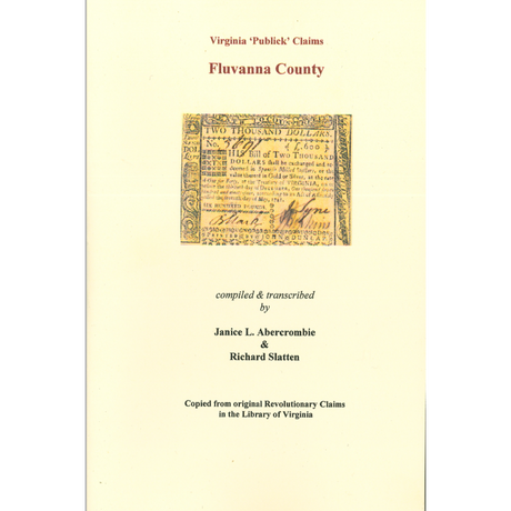 Fluvanna County, Virginia Revolutionary "Publick" Claims