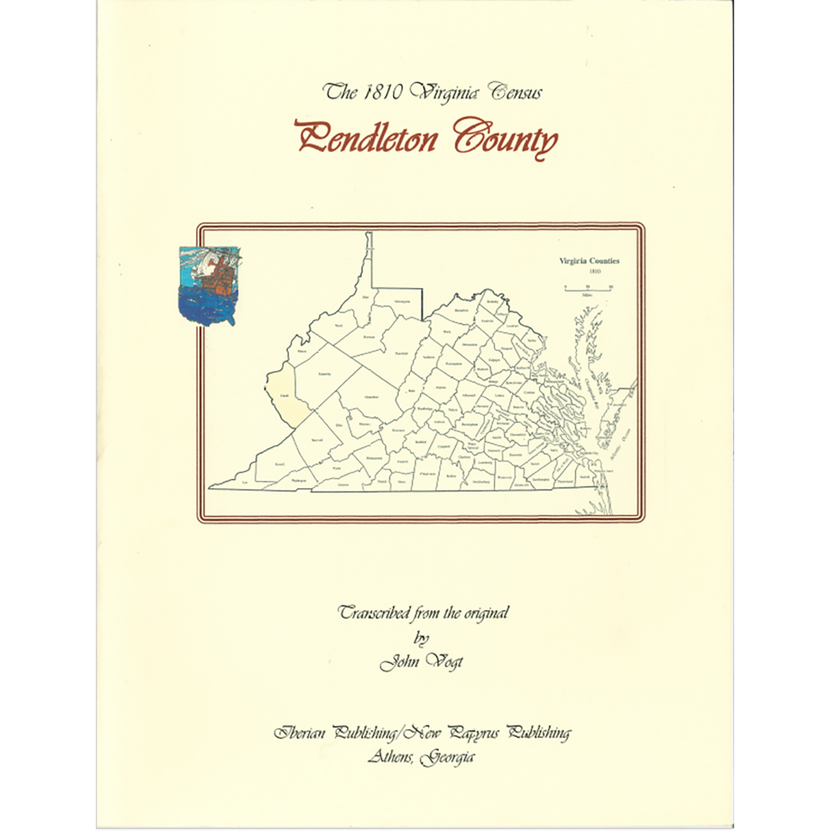 Pendleton County, [West] Virginia 1810 Substitute Census