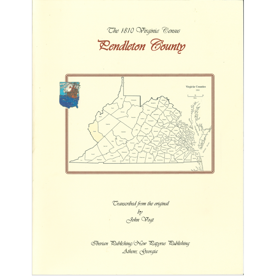 Pendleton County, [West] Virginia 1810 Substitute Census