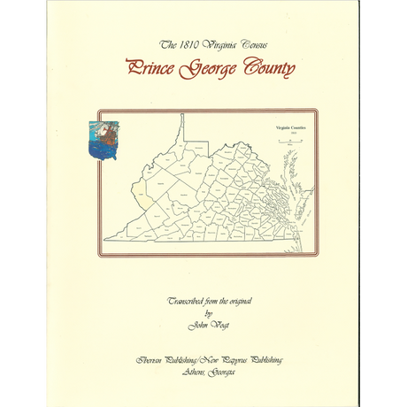 Prince George County, Virginia 1810 Federal Census: A Transcription