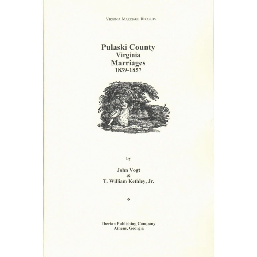 Pulaski County, Virginia Marriages, 1839-1857