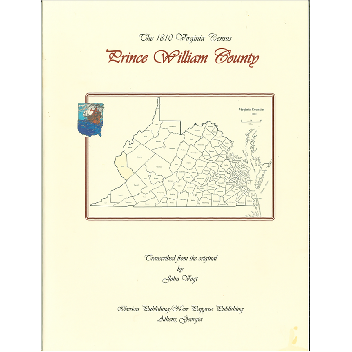 Prince William County, Virginia 1810 Federal Census: A Transcription