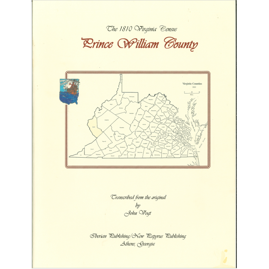 Prince William County, Virginia 1810 Federal Census: A Transcription