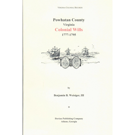 Powhatan County, Virginia Colonial Wills 1777-1795