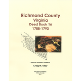 Richmond County, Virginia Deed Book 16, 1788-1793