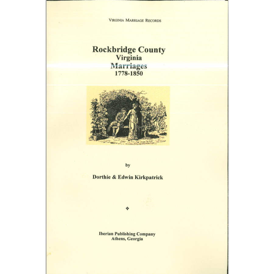 Rockbridge County, Virginia Marriages 1778-1850
