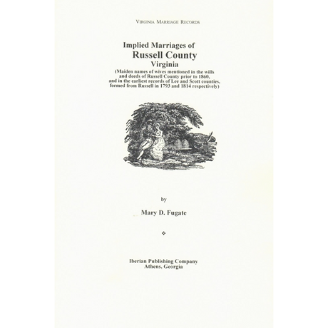 Implied Marriages of Russell County, Virginia