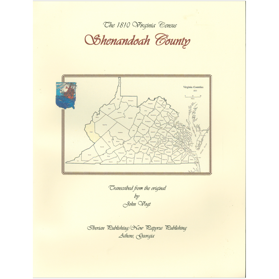 Shenandoah County, Virginia 1810 Census