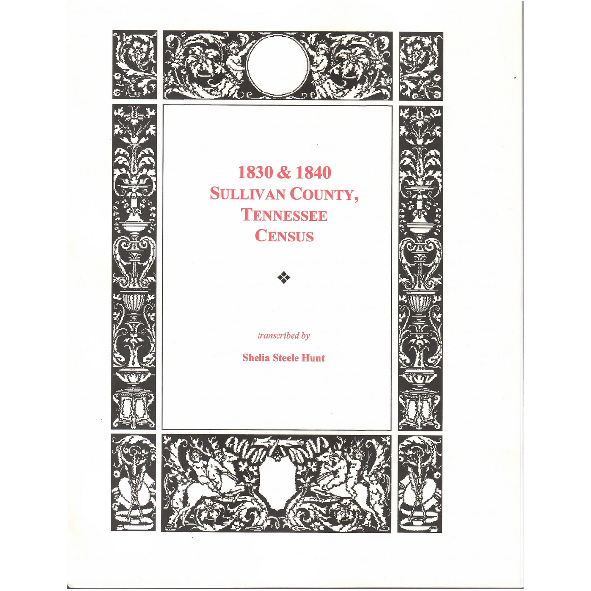 Sullivan County, Tennessee Census Records for 1830 and 1840: Three Parts